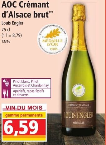 Norma AOC Crémant d'Alsace brut offre