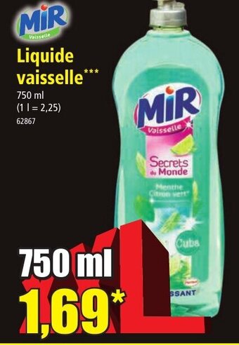Norma MIR Liquide vaisselle offre