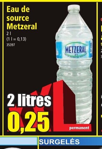 Norma Eau de source Metzeral offre