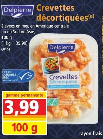 Crevettes décortiquées