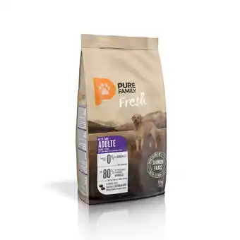 Jardiland Pure family fresh - croquettes pour chien adulte 12 kg offre