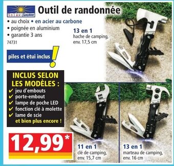 Norma Outil de randonnée offre