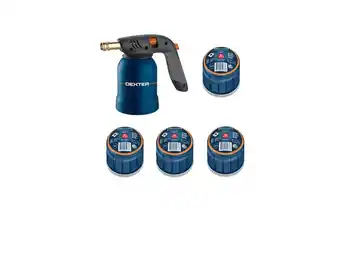 Lampe à souder monogaz dexter piezo + 4 cartouches
