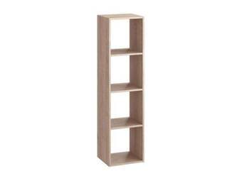 Weldom Etagère kub effet chêne, h.139.3 x l.36 cm x p.31.7 cm voir les détails du produit offre