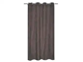 Weldom Rideau tamisant, newmanchester suédine taupe l.140 x h.280 cm offre