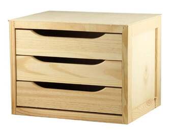 Weldom Bloc tiroir en pin , l.39 x p.30 x h.29.5 cm offre