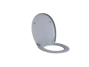 Abattant wc déclipsable avec frein de chute duroplast remix gris
