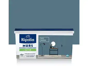 Weldom Peinture mur boiserie radiateur ripolin bleu madura satiné 2l5 offre