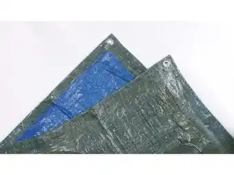 Weldom Bâche de protection en pe rectangulaire 400 x 500 cm bleu offre