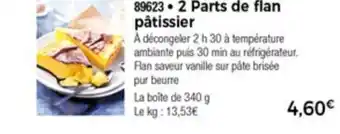 Thiriet 2 Parts De Flan Pâtissier offre