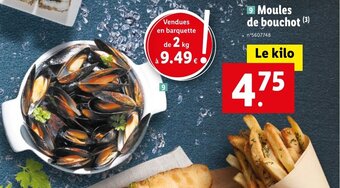 Lidl Moules de bouchot offre