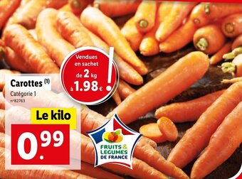 Lidl Carottes offre