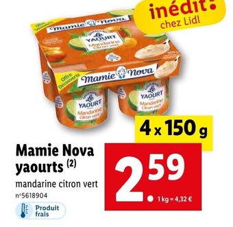 Lidl Mamie Nova yaourts (2) offre