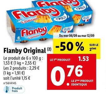 Lidl Flanby Original offre