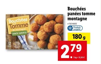Bouchées panées tomme montagne