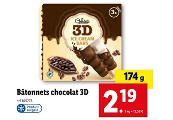 Lidl Bâtonnets chocolat 3D offre