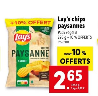 Lidl Lay's chips paysannes offre