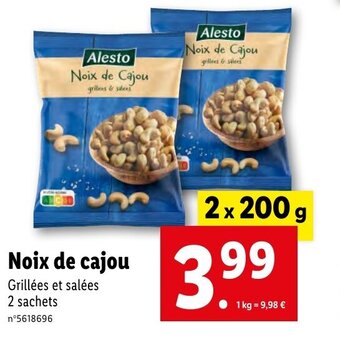 Lidl Noix de cajou offre
