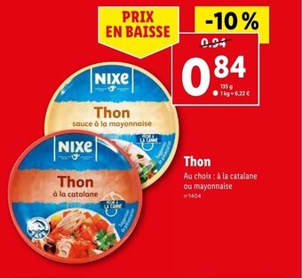 Lidl Thon offre