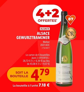 Lidl ALSACE GEWURZTRAMINER offre