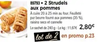 Thiriet 2 Strudels Aux Pommes offre
