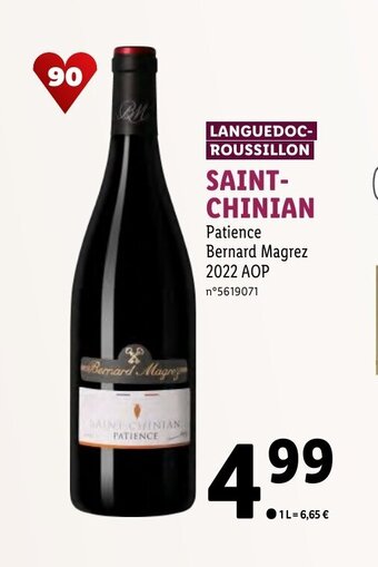 Lidl SAINT CHINIAN offre