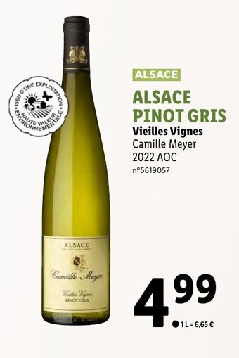 Lidl ALSACE PINOT GRIS offre