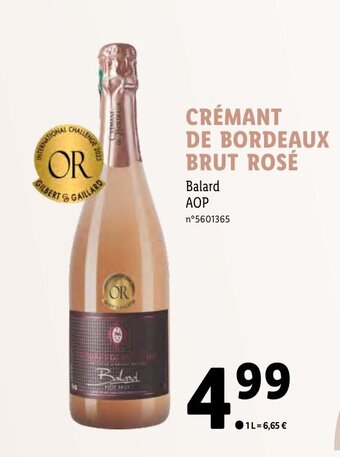 Lidl CRÉMANT DE BORDEAUX BRUT ROSÉ offre