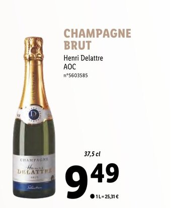 Lidl CHAMPAGNE BRUT offre
