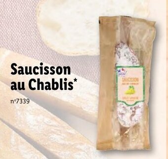 Lidl Saucisson au Chablis* offre