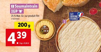 Lidl Soumaintrain IGP offre