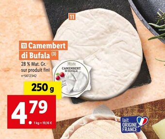 Lidl Camembert di Bufala offre