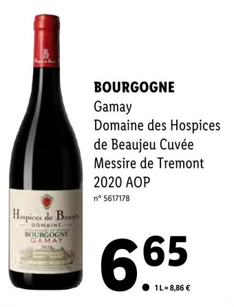 Lidl BOURGOGNE offre