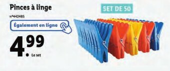 Lidl Pinces à linge offre