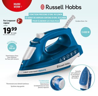 Lidl Fer à repasser vapeur offre