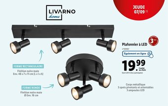 Plafonnier à LED