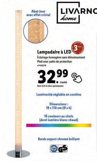 Lidl Lampadaire à LED offre