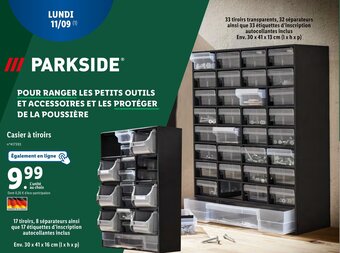 Lidl Casier à tiroirs offre