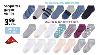 Socquettes garçon ou fille