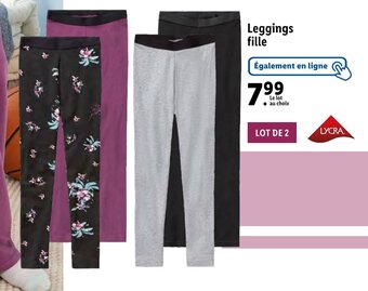 Lidl Leggings fille offre