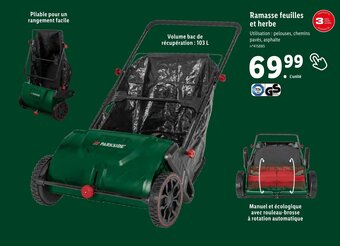 Lidl Ramasse feuilles et herbe offre