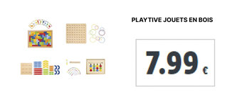 Lidl PLAYTIVE JOUETS EN BOIS offre