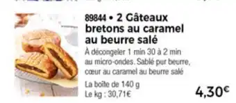 2 Gâteaux Bretons Au Caramel Au Beurre Salé