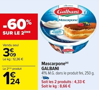 Carrefour Mascarpone GALBANI offre