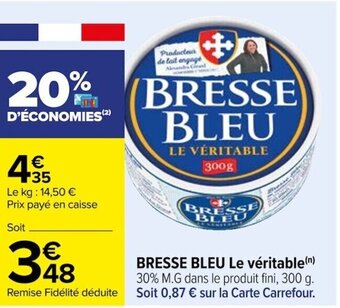 Carrefour BRESSE BLEU Le véritable offre