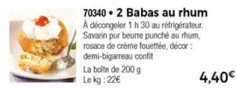 Thiriet 2 Babas Au Rhum offre