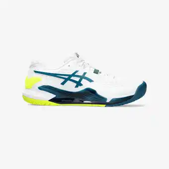 Decathlon Chaussures de tennis homme multicourt - asics gel resolution 9 blanc bleu jaune offre