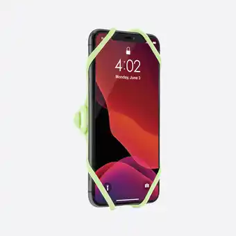 Decathlon Support de téléphone universel en silicone fluo bike tie pro 4 offre