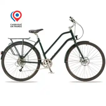 Decathlon Vélo de ville vert foncé - 10 vitesses confort léger 12 kg offre
