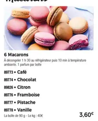 Thiriet 6 Macarons offre